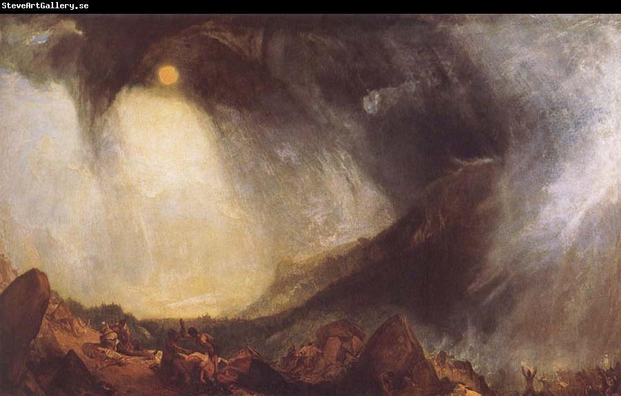 Joseph Mallord William Turner Snow Storm,Hannibal and his Amy Crossing the Alps